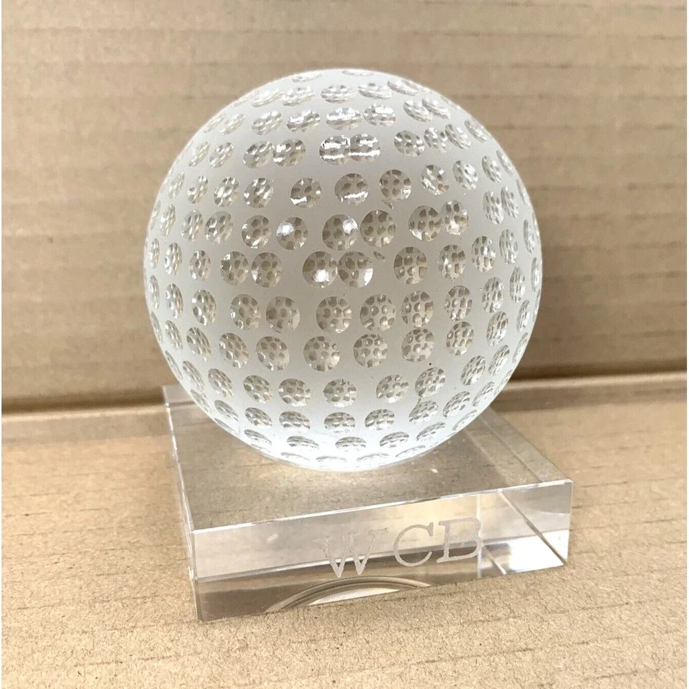 Reflections by Paragon WCB Crystal Golf Ball Paperweight 3